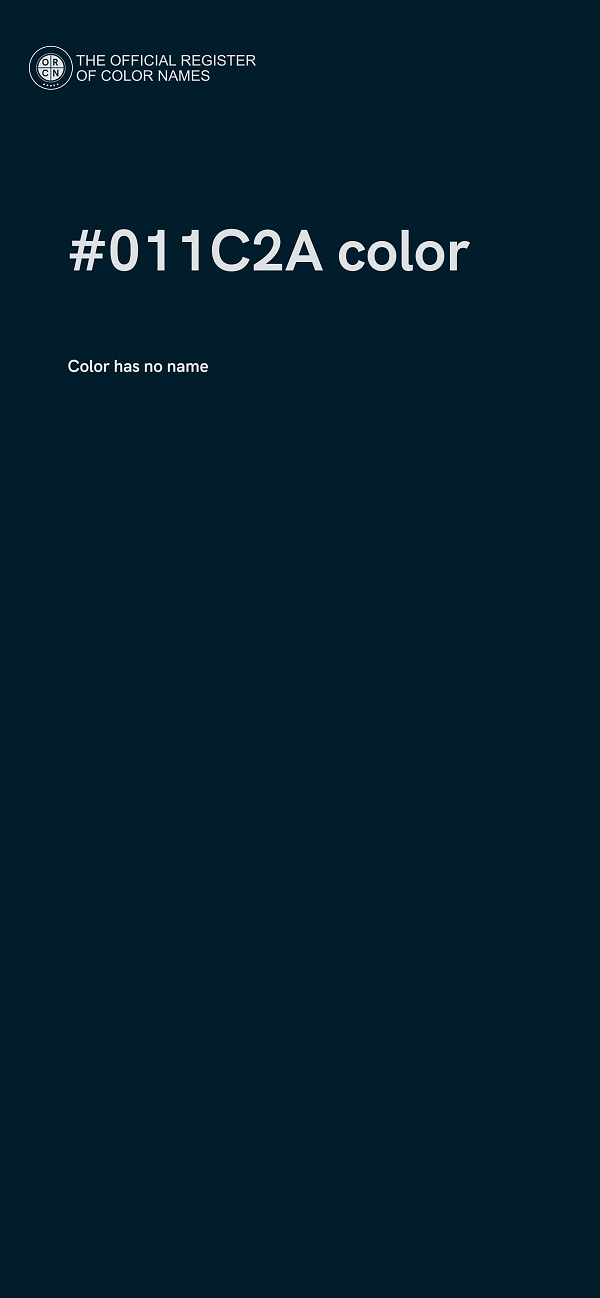 #011C2A color image
