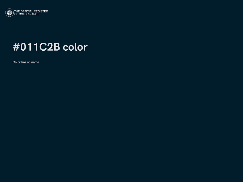 #011C2B color image