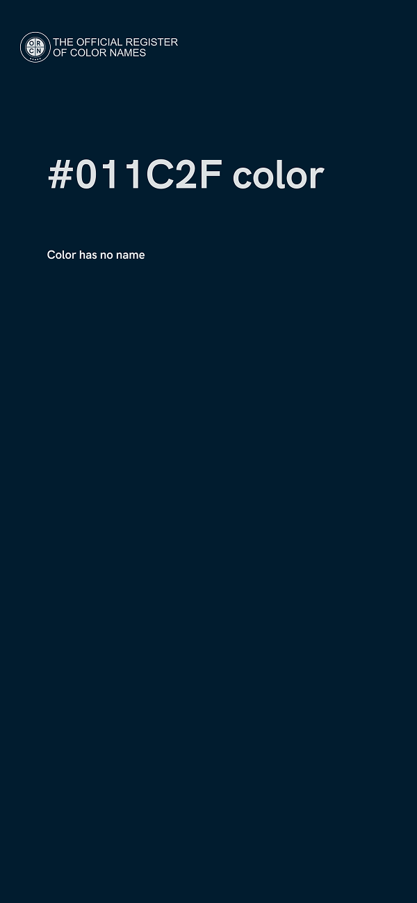#011C2F color image
