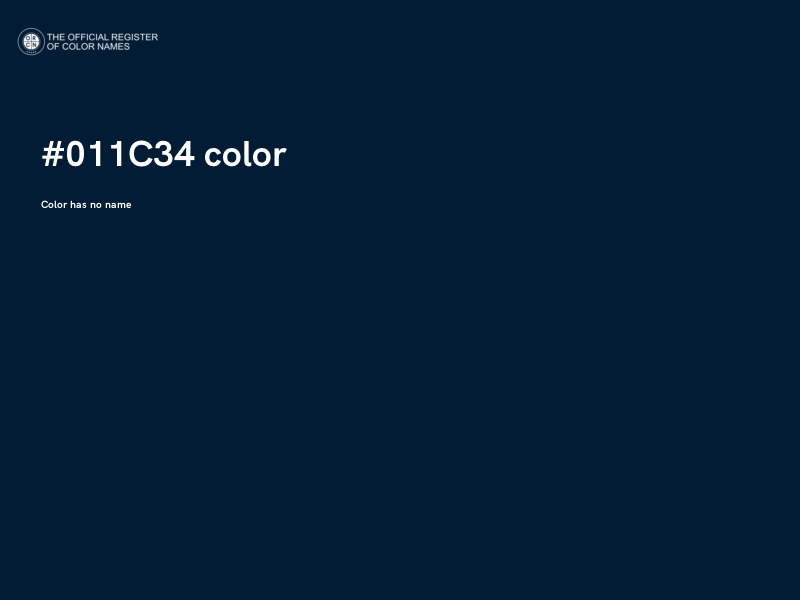 #011C34 color image