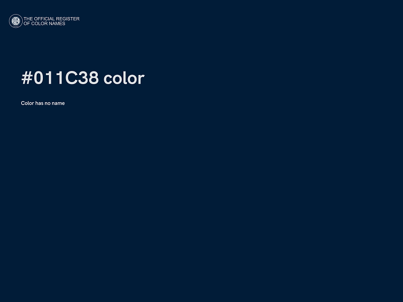 #011C38 color image