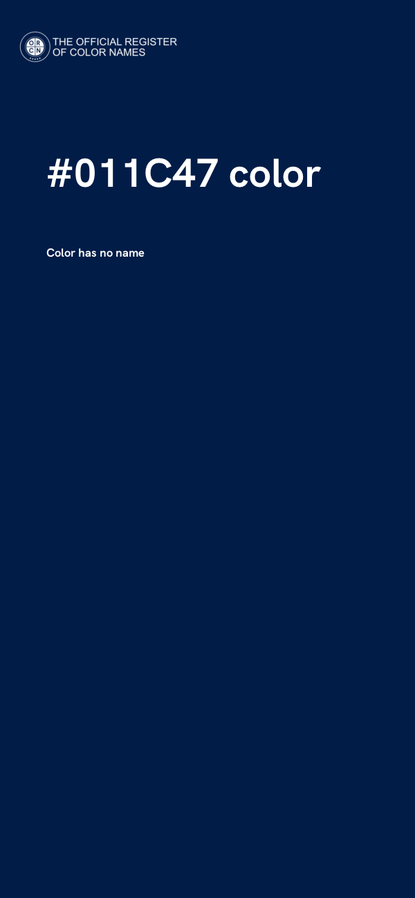 #011C47 color image