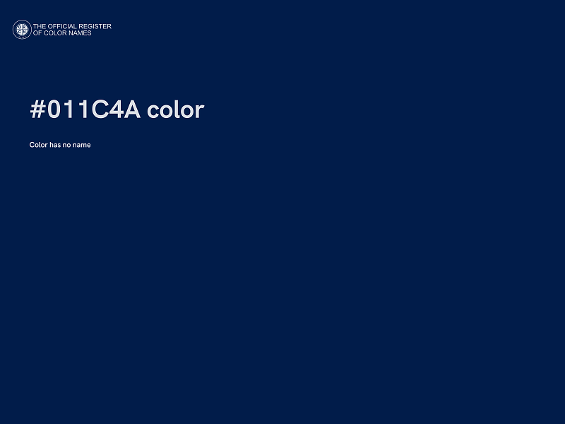 #011C4A color image