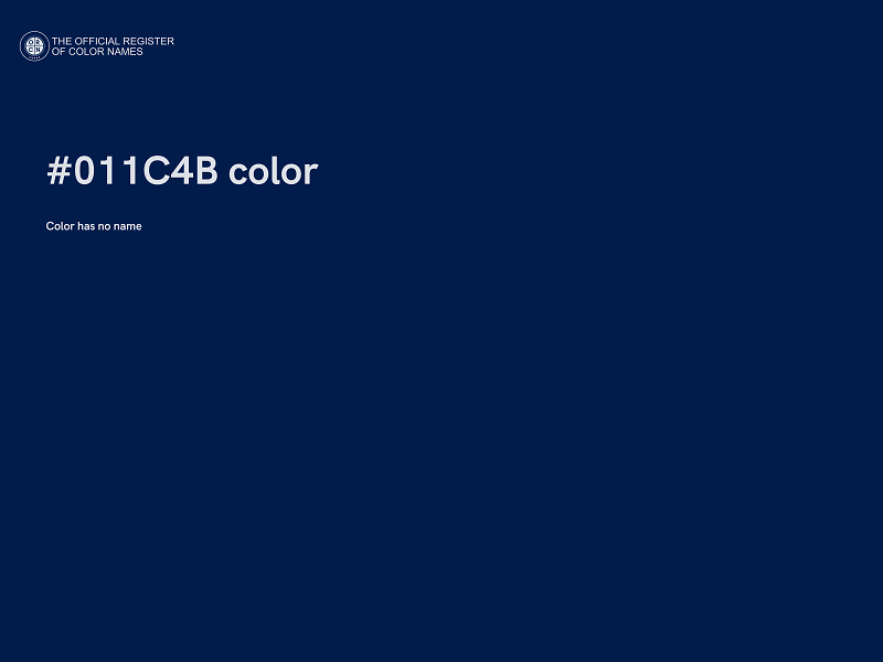 #011C4B color image