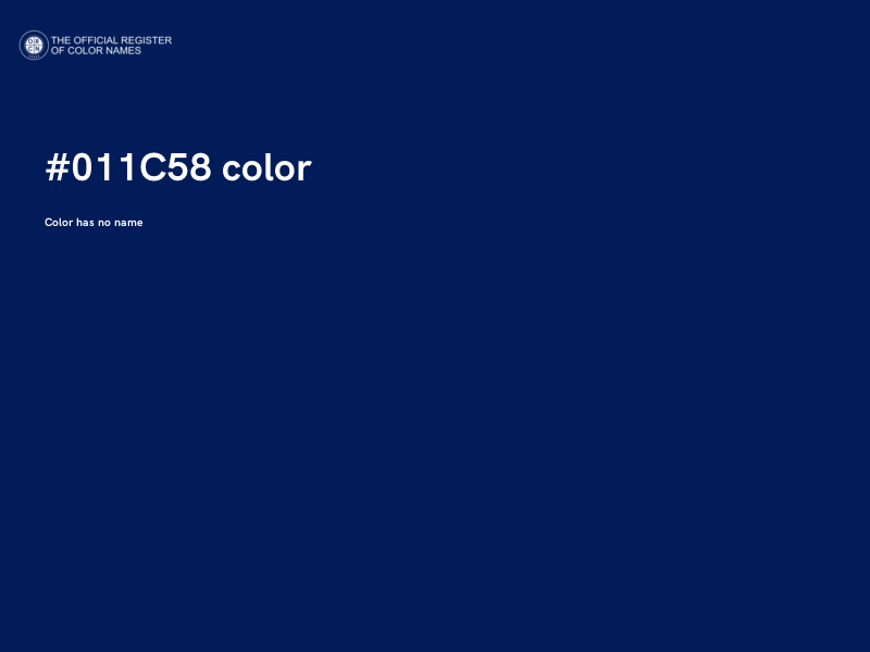 #011C58 color image