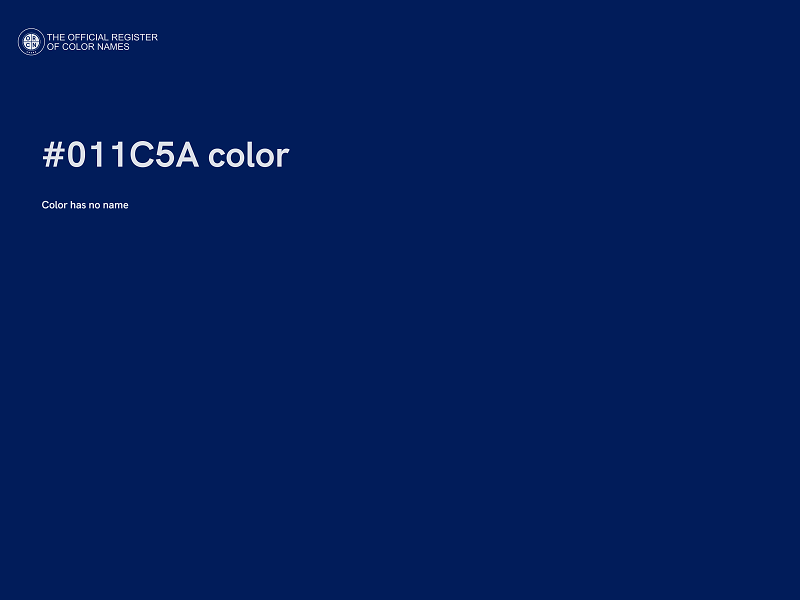 #011C5A color image