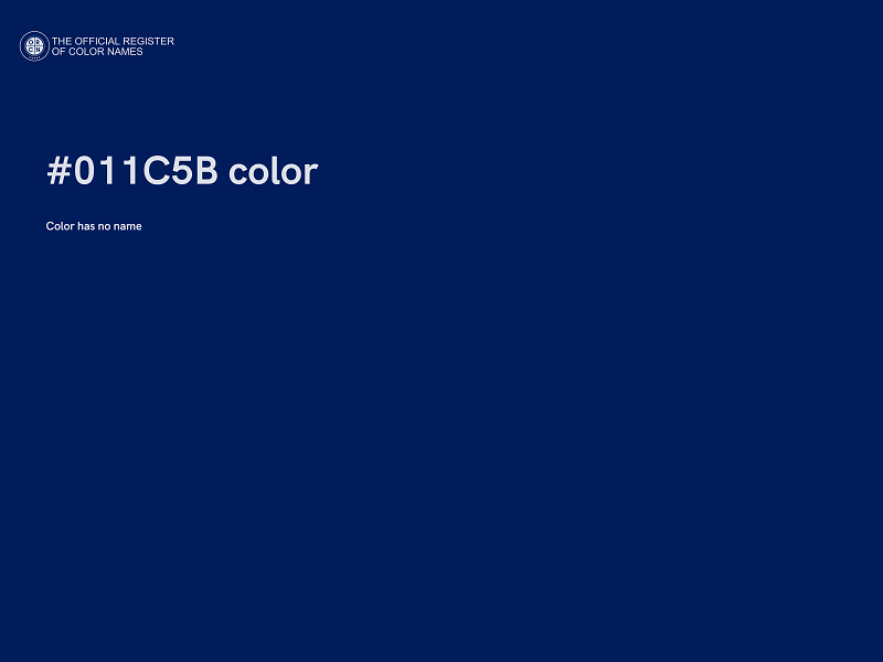 #011C5B color image