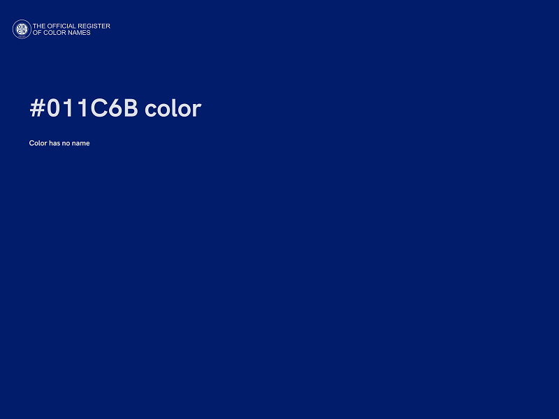 #011C6B color image