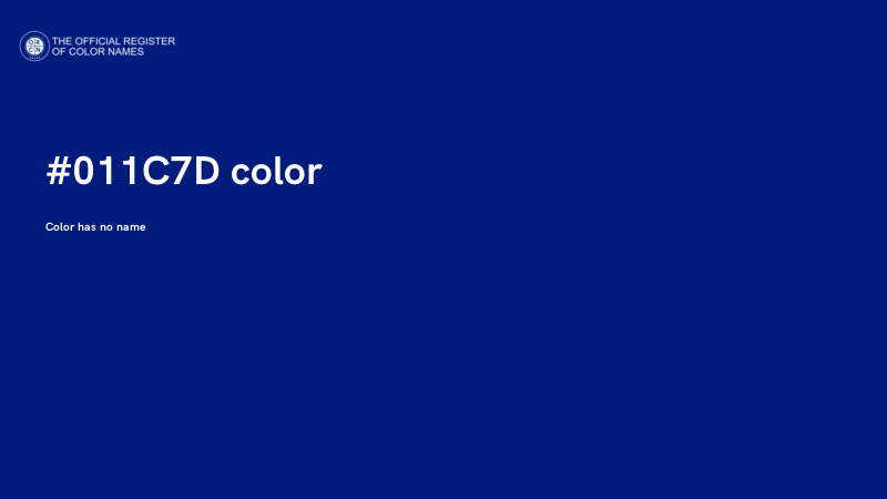 #011C7D color image