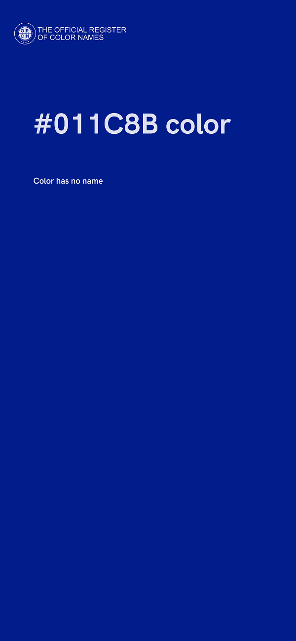 #011C8B color image