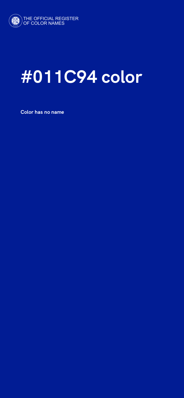 #011C94 color image