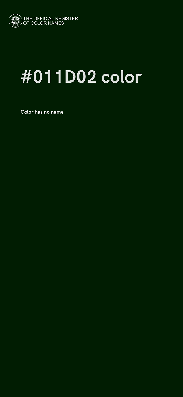 #011D02 color image