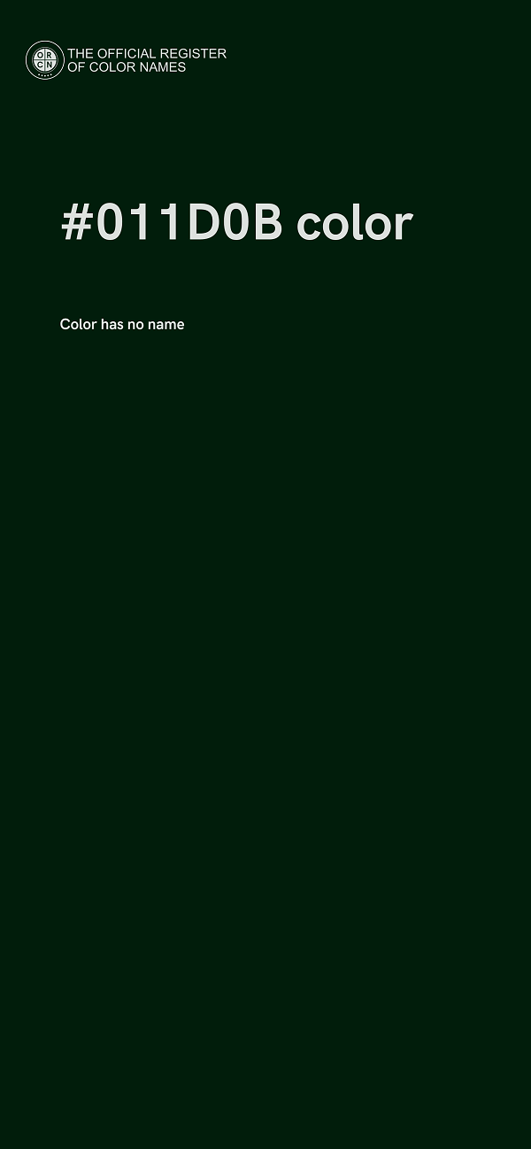 #011D0B color image