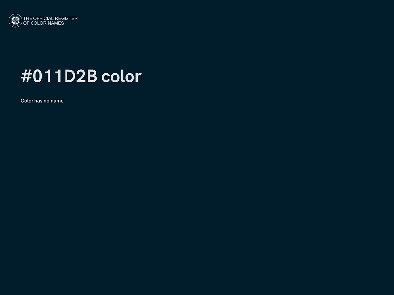 #011D2B color image