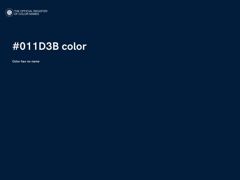 #011D3B color image