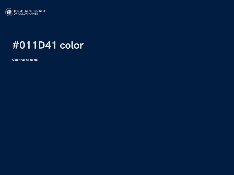 #011D41 color image