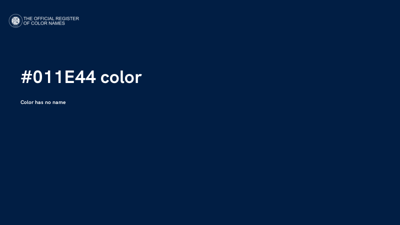 #011E44 color image