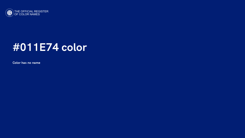 #011E74 color image