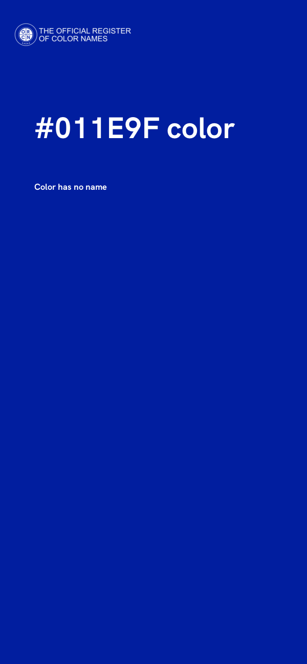 #011E9F color image