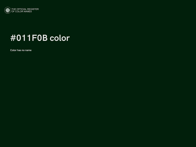 #011F0B color image