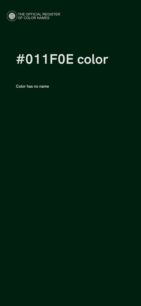 #011F0E color image