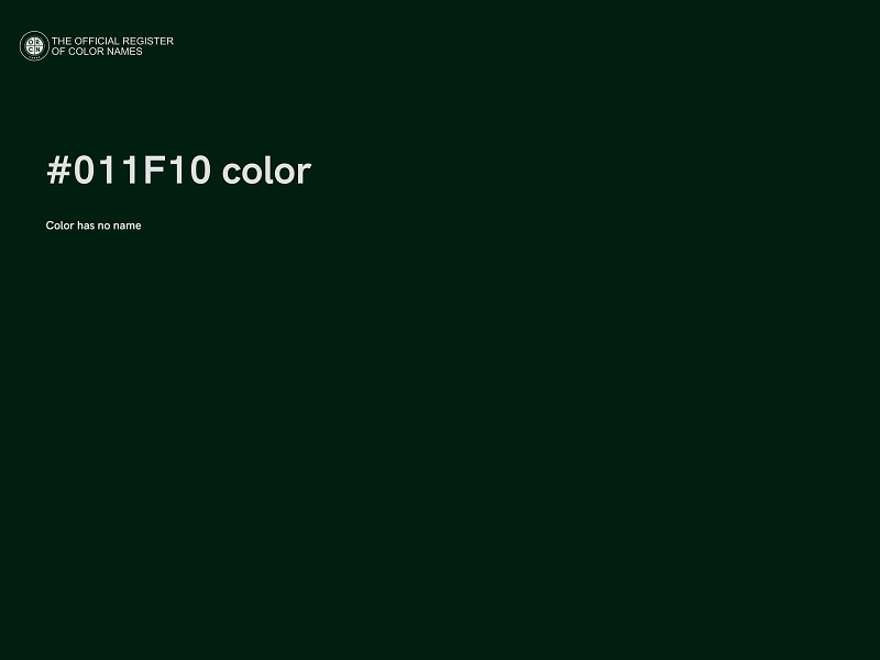 #011F10 color image