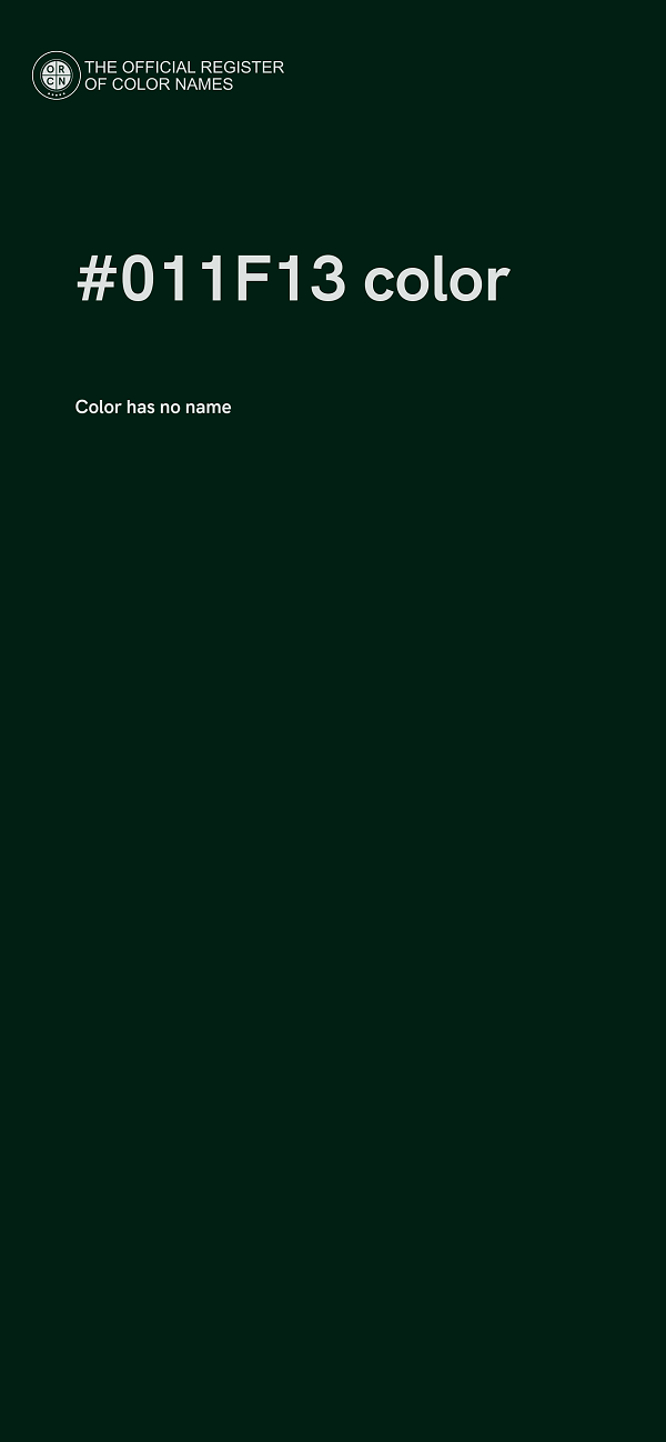 #011F13 color image
