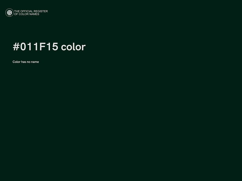 #011F15 color image