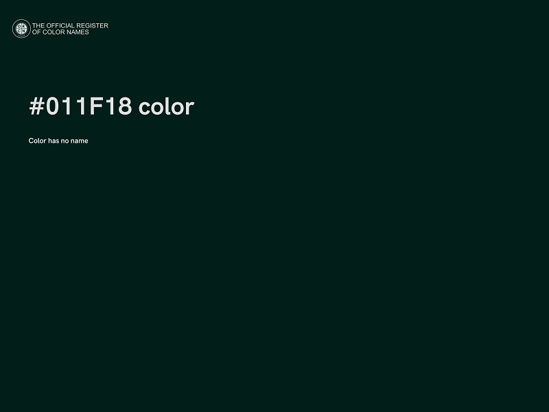 #011F18 color image