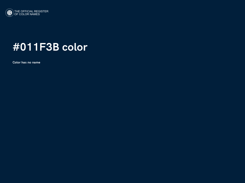 #011F3B color image