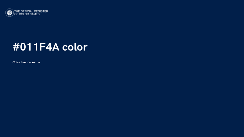 #011F4A color image