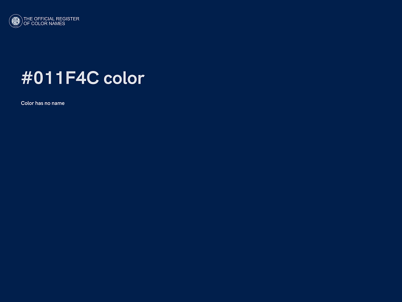 #011F4C color image