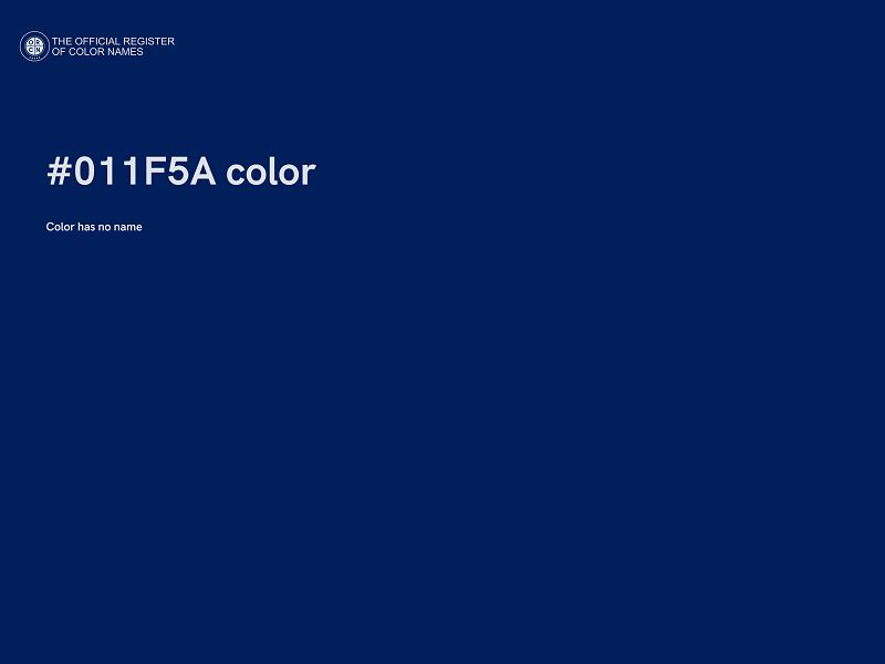 #011F5A color image