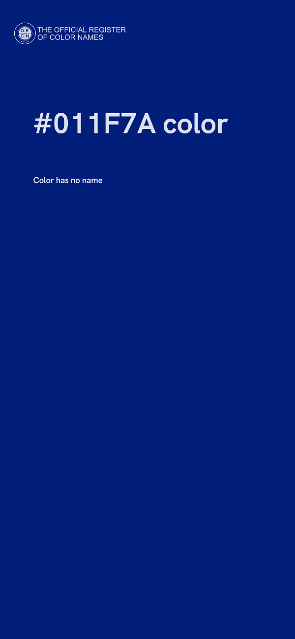 #011F7A color image