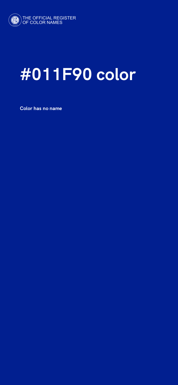 #011F90 color image