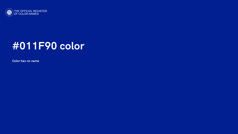 #011F90 color image