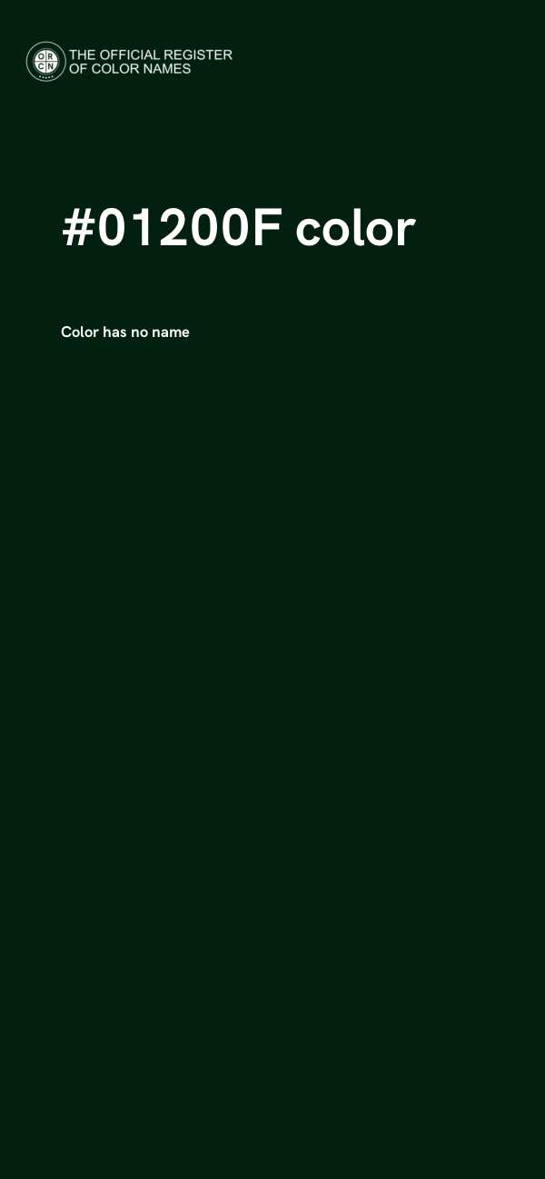 #01200F color image