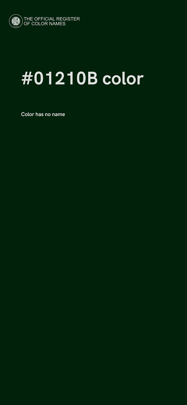 #01210B color image