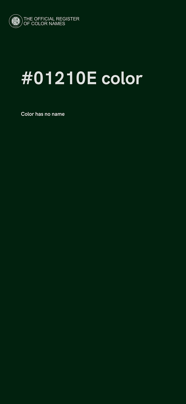 #01210E color image