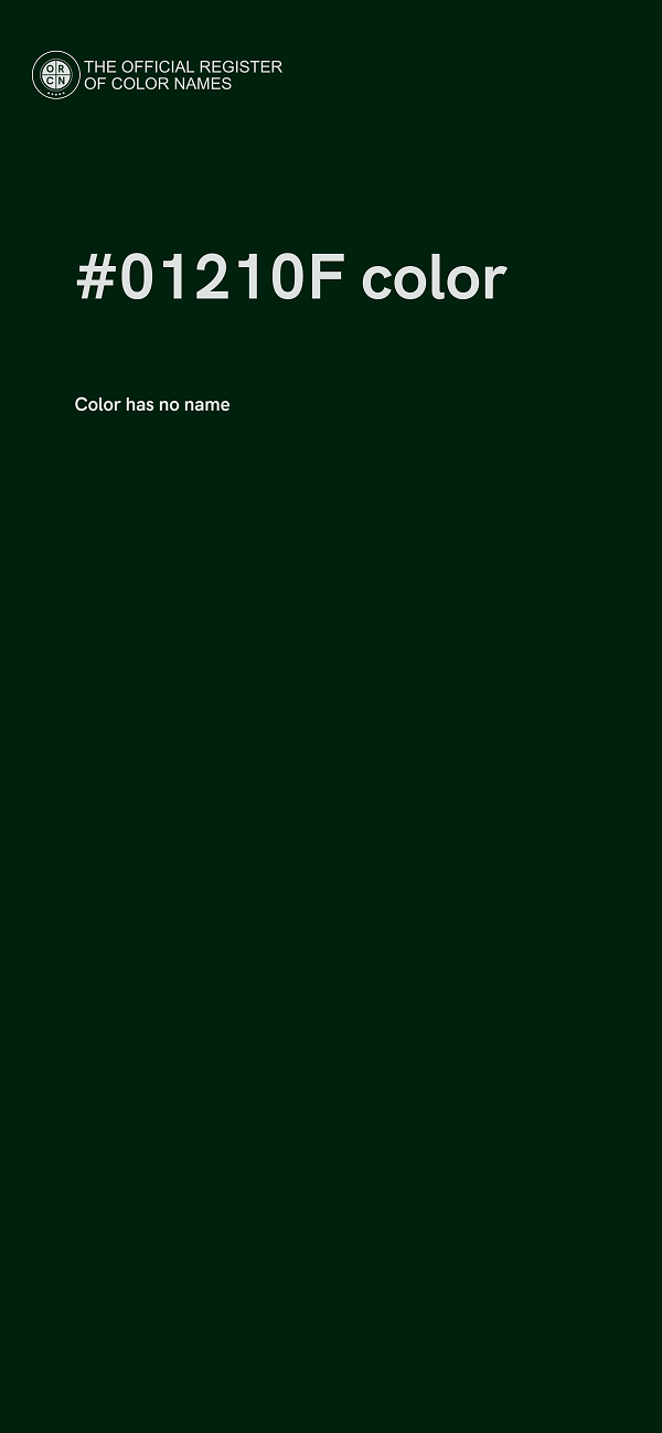 #01210F color image