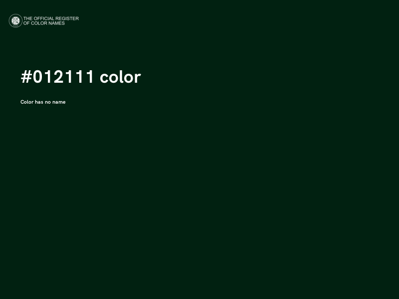 #012111 color image