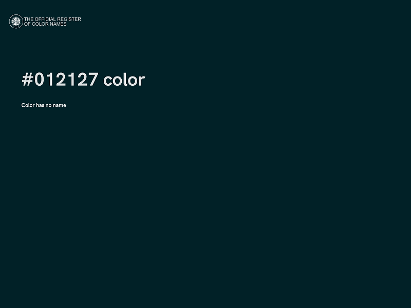 #012127 color image