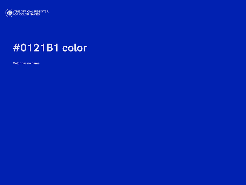 #0121B1 color image