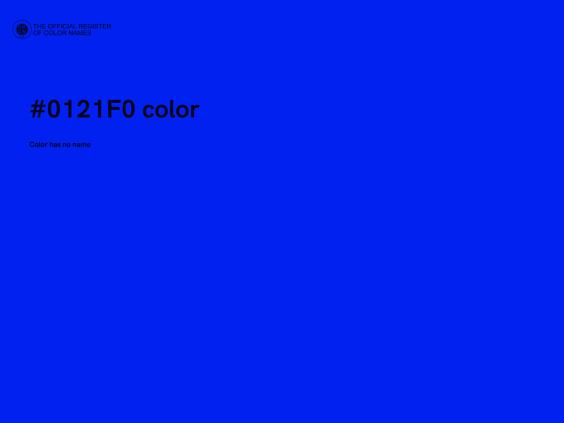 #0121F0 color image