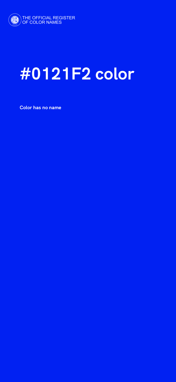 #0121F2 color image