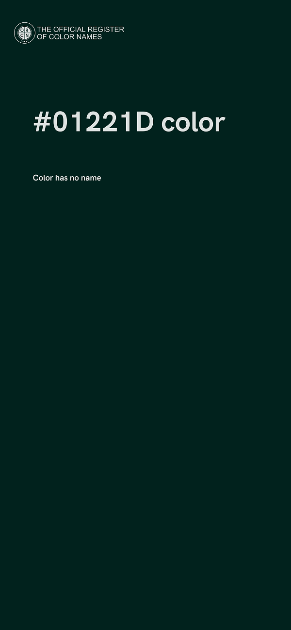 #01221D color image