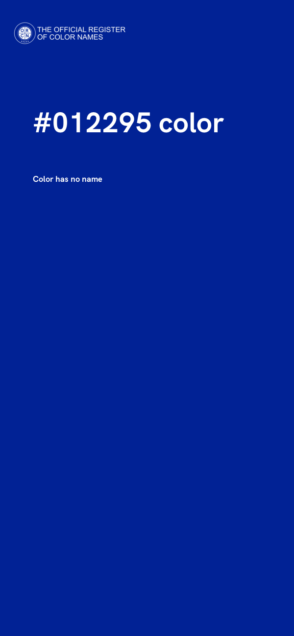 #012295 color image