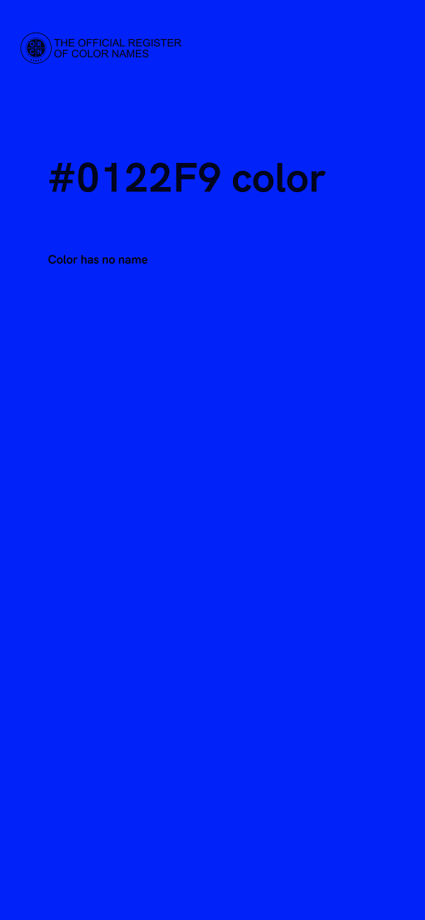 #0122F9 color image