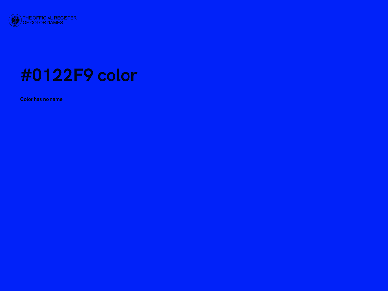 #0122F9 color image