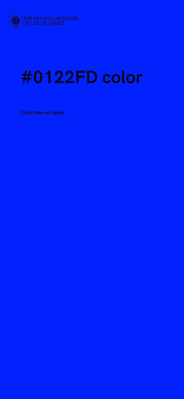 #0122FD color image